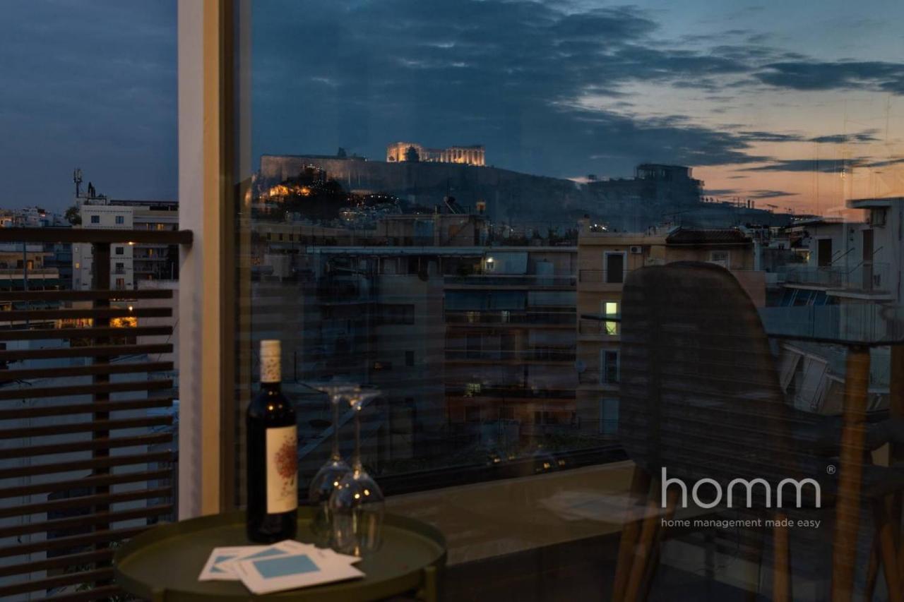 59M² Homm Loft- Penthouse With Acropolis View,2Ppl Lägenhet Aten Exteriör bild