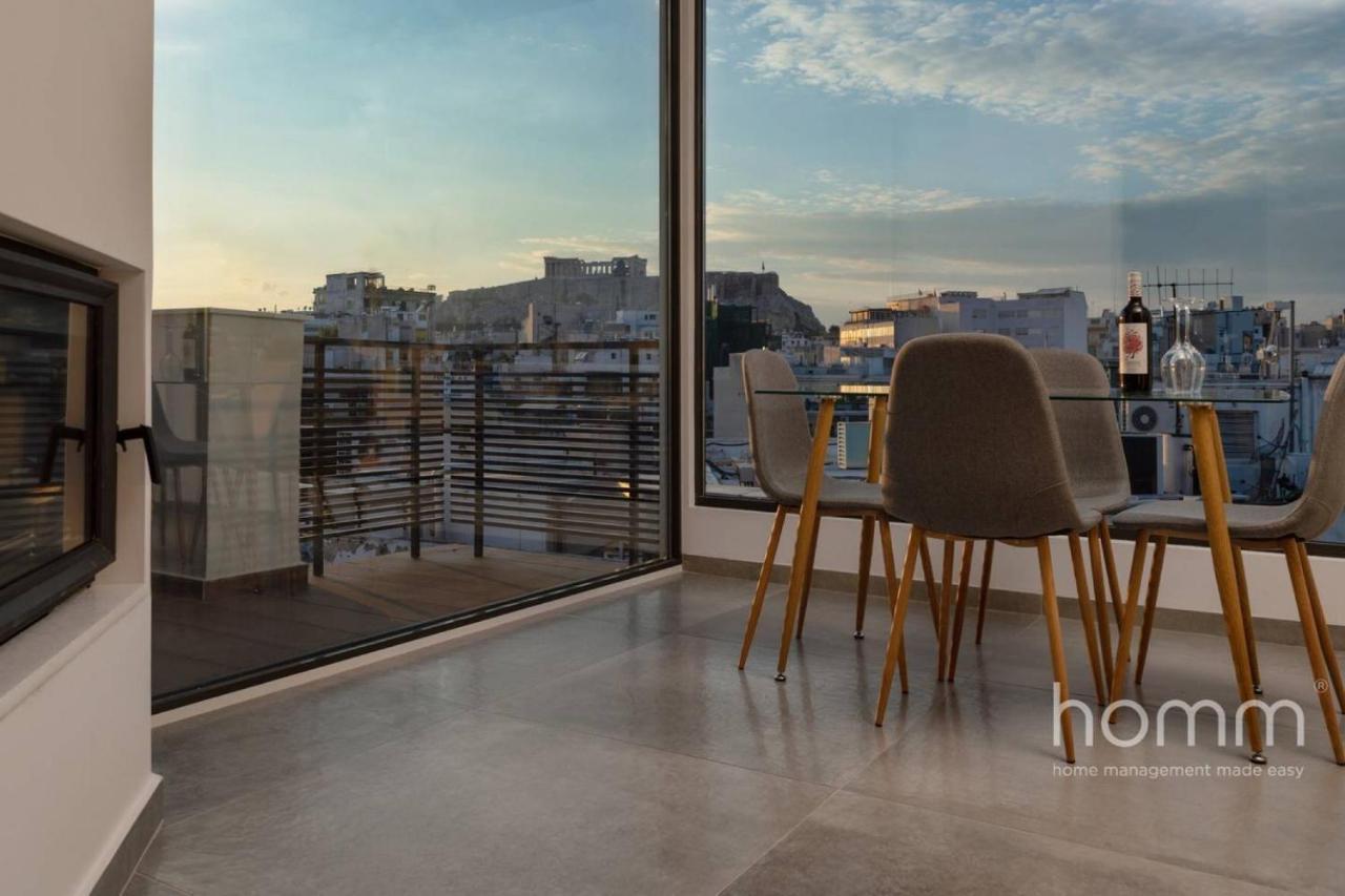59M² Homm Loft- Penthouse With Acropolis View,2Ppl Lägenhet Aten Exteriör bild