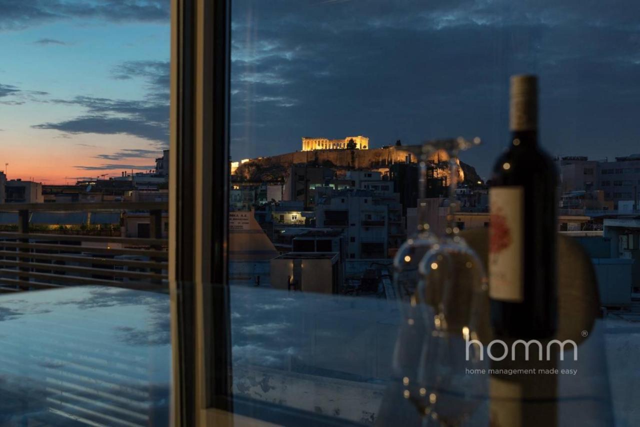 59M² Homm Loft- Penthouse With Acropolis View,2Ppl Lägenhet Aten Exteriör bild