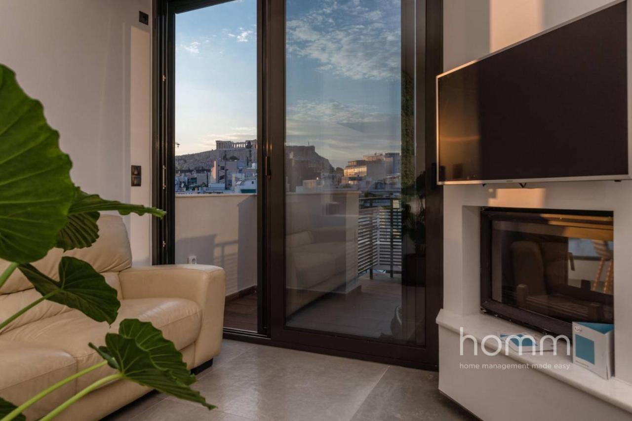 59M² Homm Loft- Penthouse With Acropolis View,2Ppl Lägenhet Aten Exteriör bild