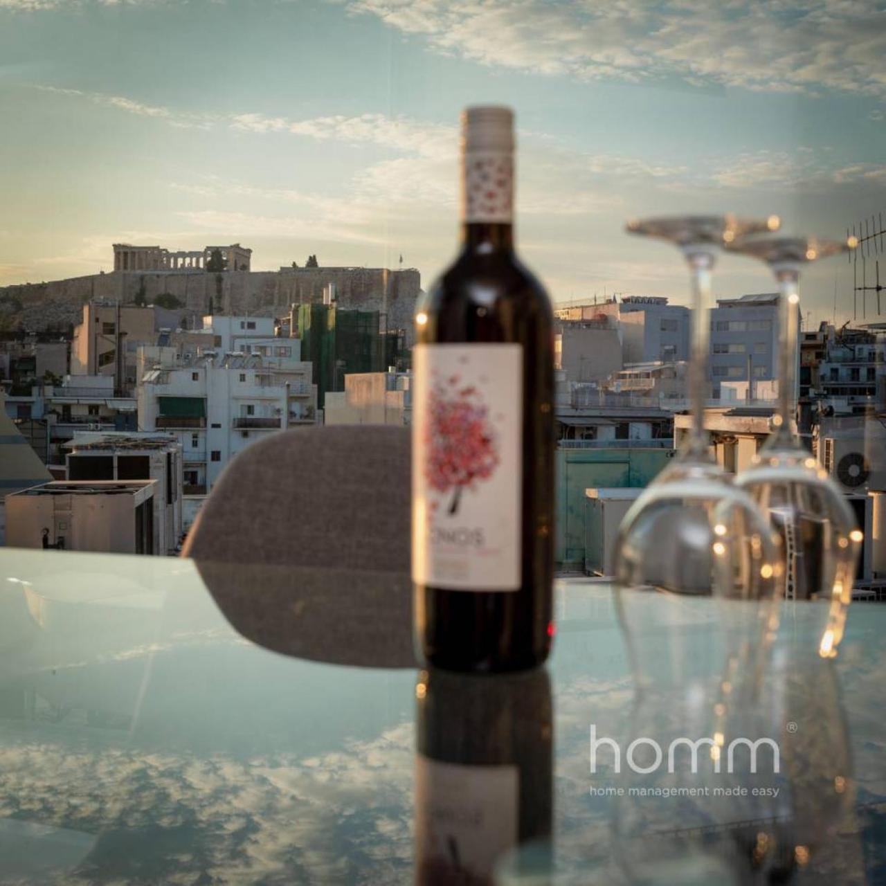 59M² Homm Loft- Penthouse With Acropolis View,2Ppl Lägenhet Aten Exteriör bild