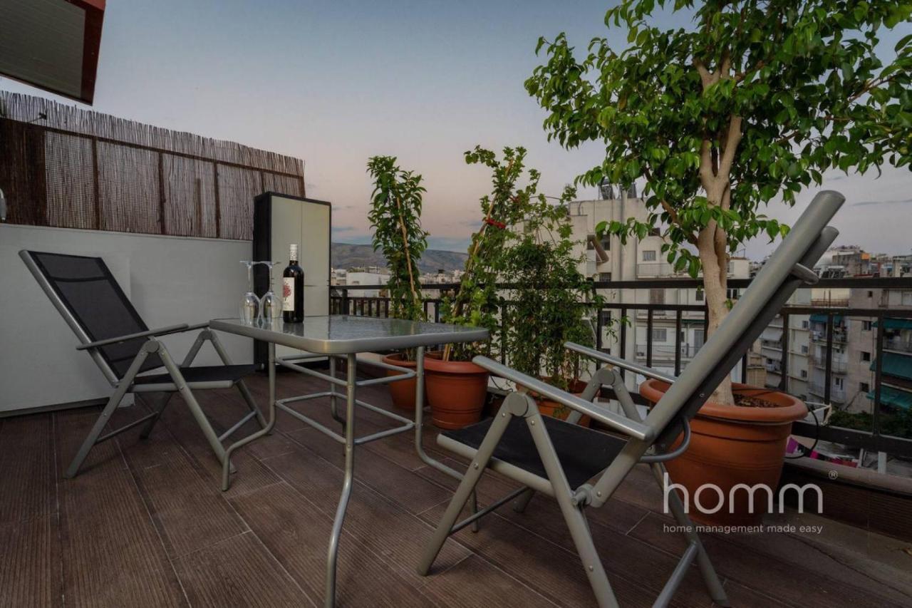 59M² Homm Loft- Penthouse With Acropolis View,2Ppl Lägenhet Aten Exteriör bild
